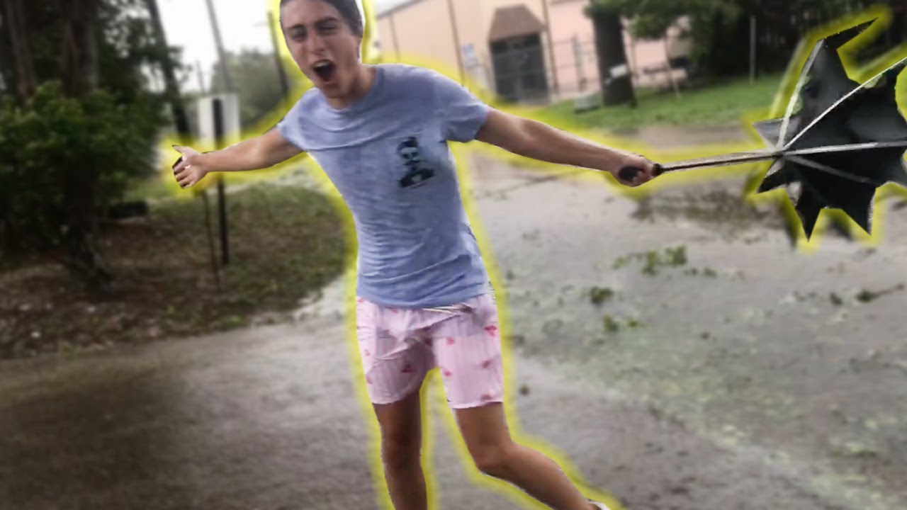 ENFRENTANDO AL HURACAN IRMA EN LA CALLE