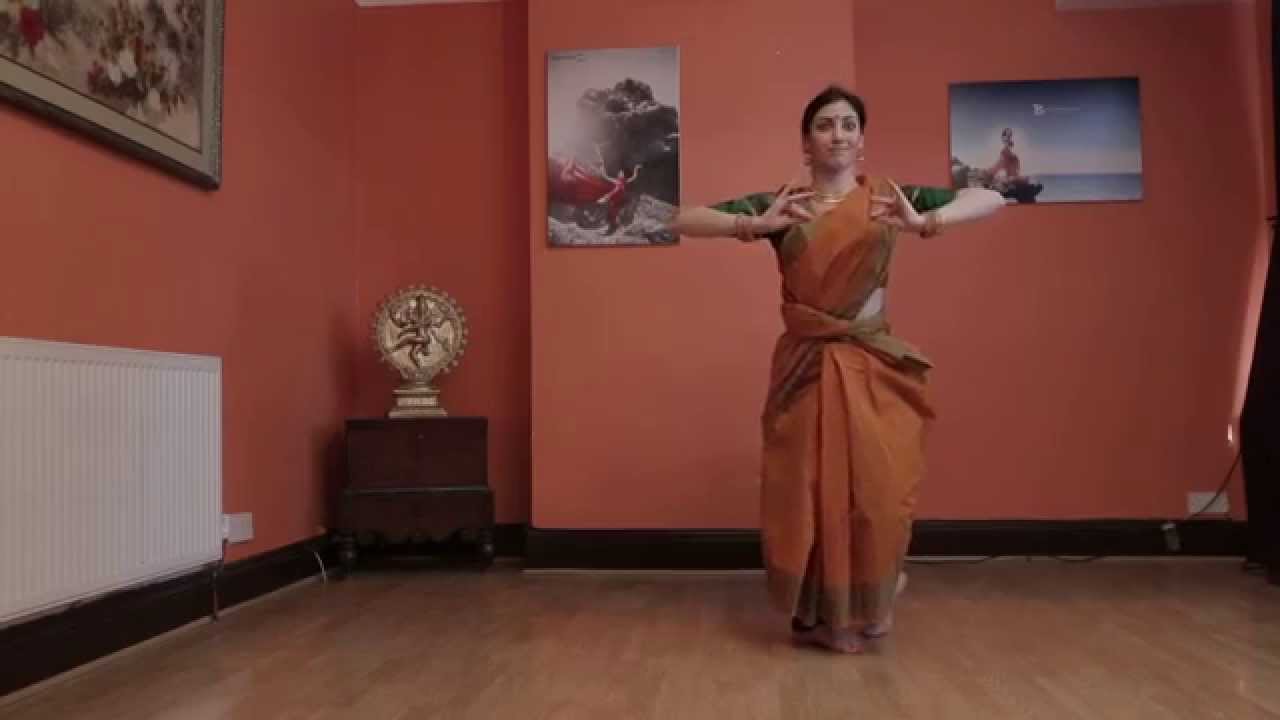 Learn Bharatanatyam Basic Steps :   1st Thathei thei tha /Paraval Adavu Radhini Sivadharan