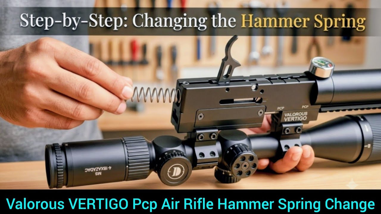 Valorous VERTIGO Pcp Air Rifle How to Change Hammer Spring 👍🏻