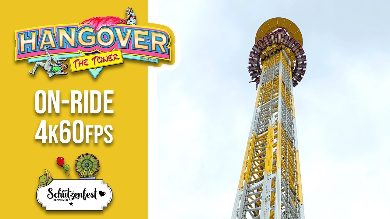 Hangover - The Tower | On-Ride POV - 4k60fps | Funtime Skyfall | Sch&uuml;tzenfest Hannover