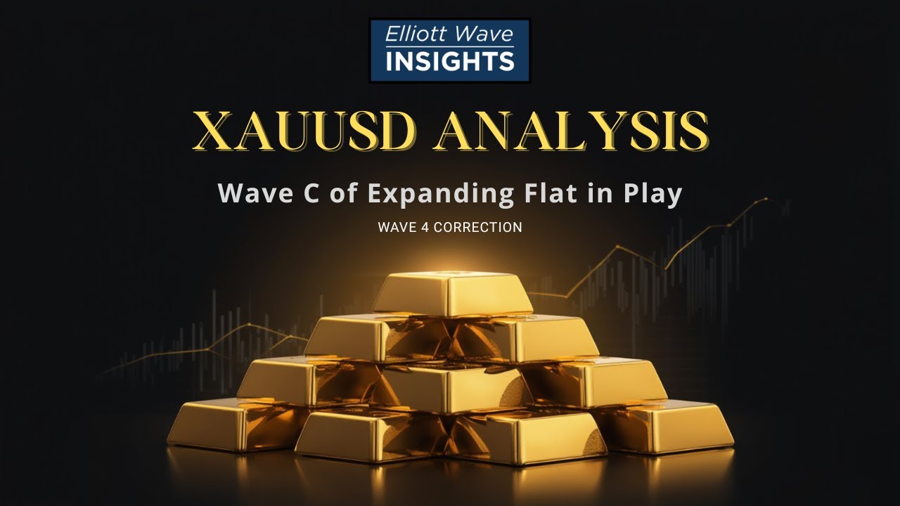 🏅 Gold Elliott Wave &ndash; Expanding Flat Short Setup