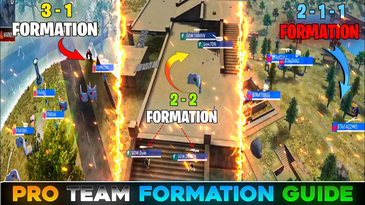 HOW TO MAKE TEAM FORMATION IN FREE FIRE TOURNAMENTS 🔥