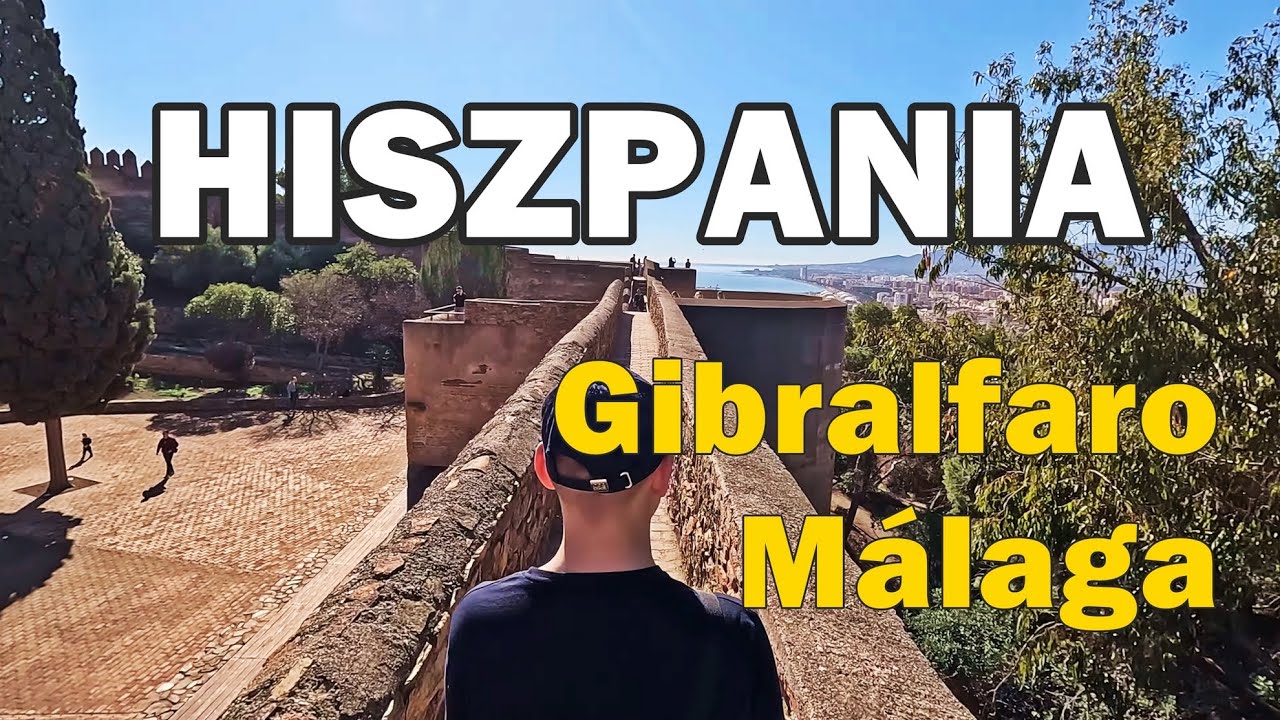 Gibralfaro Málaga - Spain. Hiszpania cz.3 - styczeń, Costa Del Sol - Walk [4K]