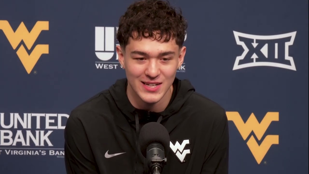 WVU basketball player Treysen Eaglestaff 10/9/25