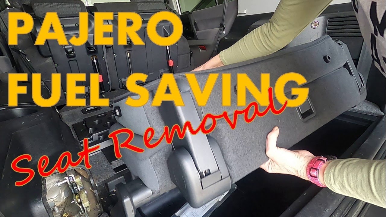 Снятие сидений Pajero NP 2004 — 2-й и 3-й ряды, а также как перевернуть сиденья 2-го ряда