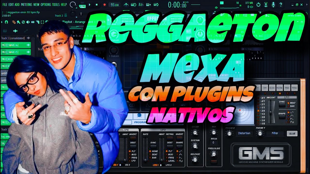 Como hacer un BEAT de REGGAETON MEXA en FL STUDIO con PLUGINS NATIVOS | Suena Pro SIN VST externos