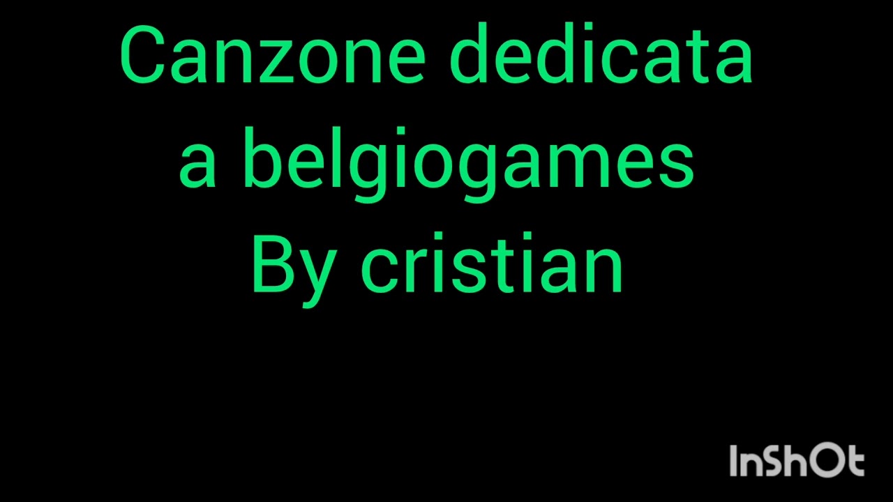 Canzone dedicata a belgio by cristian 