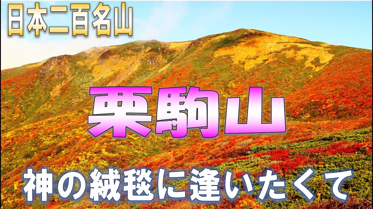 栗駒山　「神の絨毯」に逢いたくて(2025.10.8)