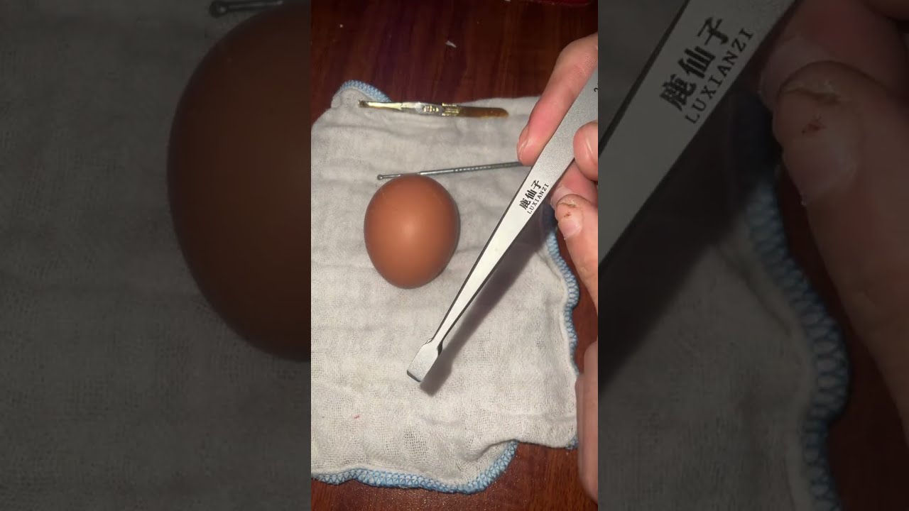 Raw Egg Peeling Challenge #39 #egg #funyvideo #satisfying