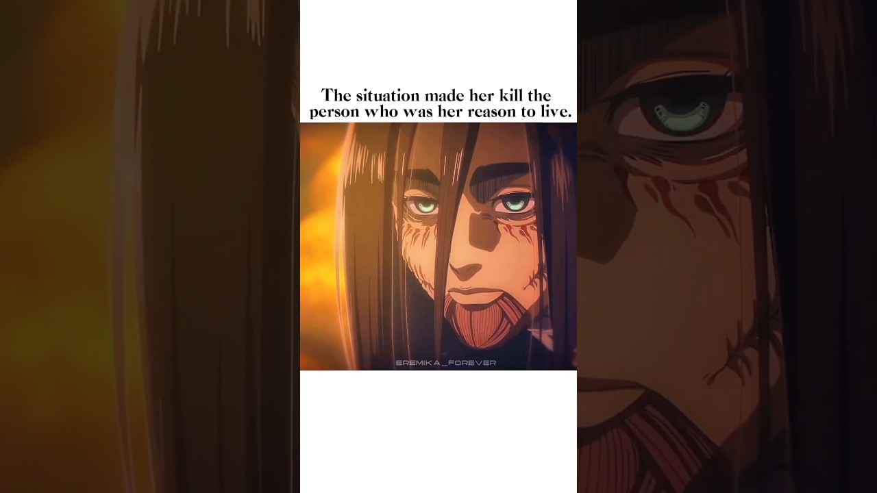 His last breath was, her name 💔😭 #eren #mikasa #aot #anime #eremika #fyp #foryou #love