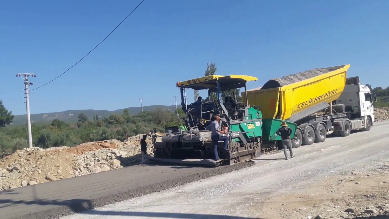 Vögele Super 1900-2 ile finişer asfalt nasıl yapılır