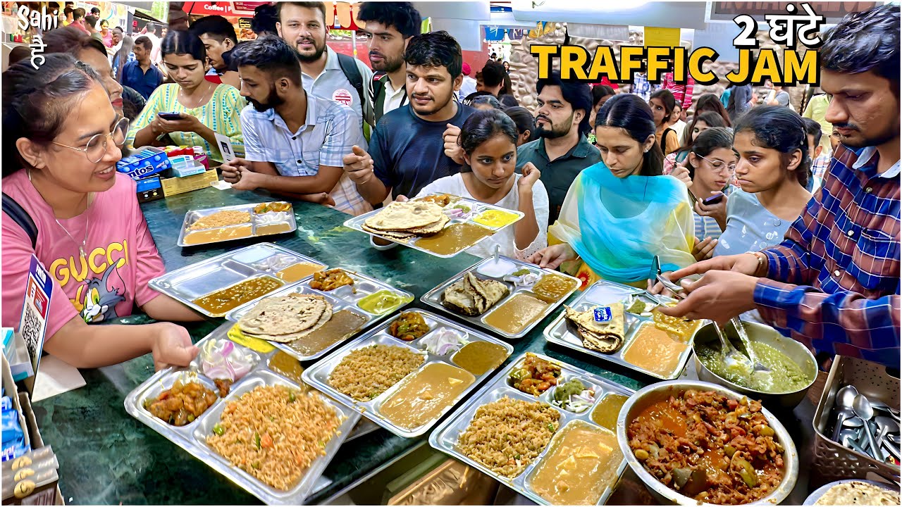 45/- Punjab University ki Most Wanted Student Thali | Street Food India