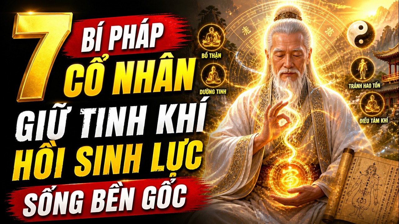 7 BÍ PHÁP CỔ NHÂN LUYỆN TINH HÓA KHÍ Chuyển dục thành sinh lực Sống thọ 100 năm theo Đạo dưỡng sinh