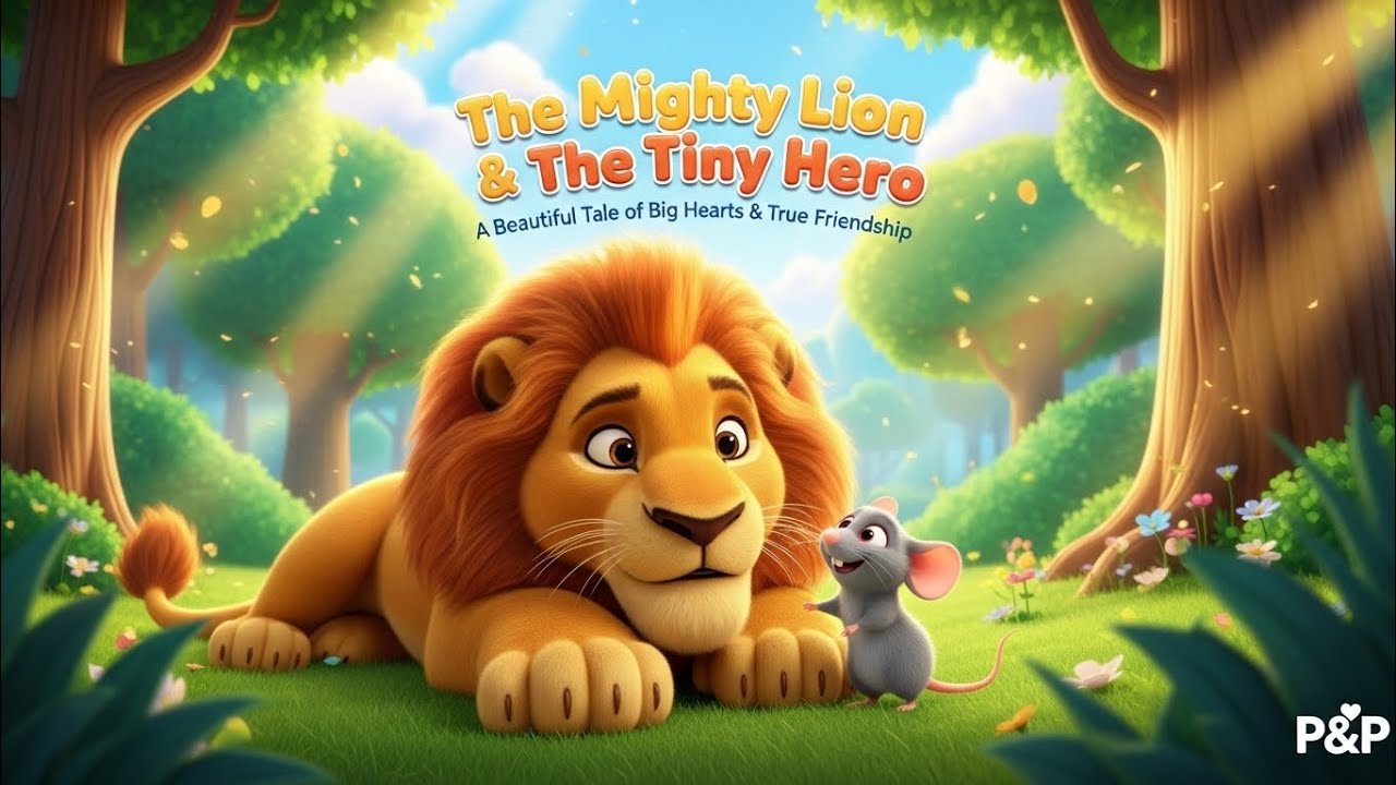 The Mighty Lion & The Tiny Hero🦁🐭 | A Heartwarming story of Friendship & Kindness |Kids Moral Story