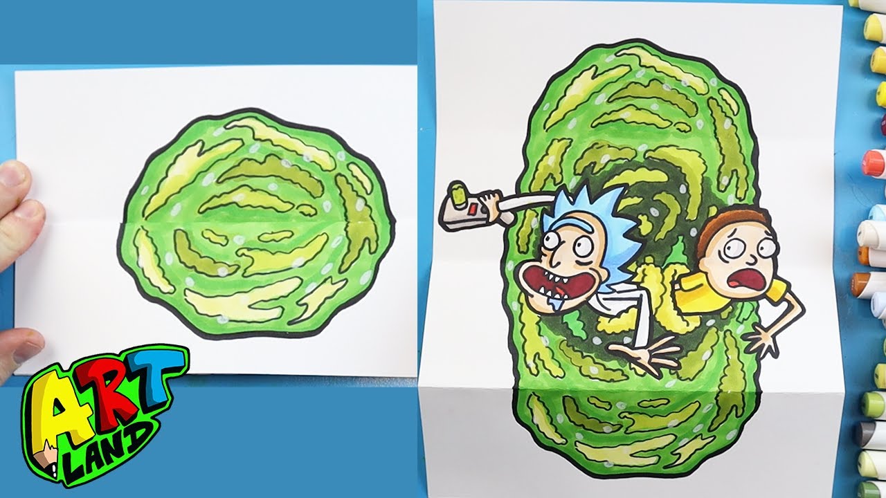 How to Draw a RICK AND MORTY SURPRISE FOLD!!!