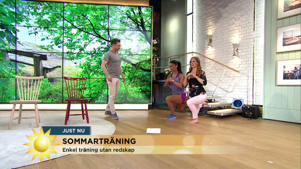 Så tränar du - med kroppen som redskap - Nyhetsmorgon (TV4)