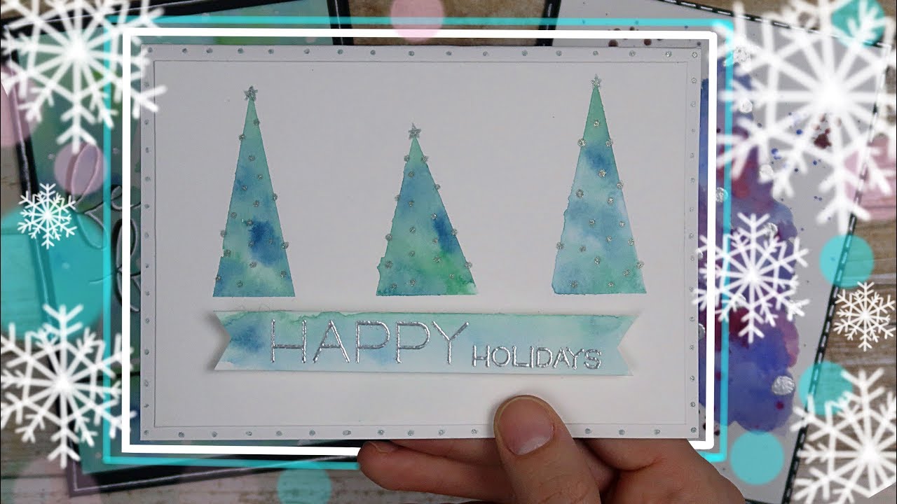 TARJETAS NAVIDEÑAS CON ACUARELAS │ CHRISTMAS CARDS