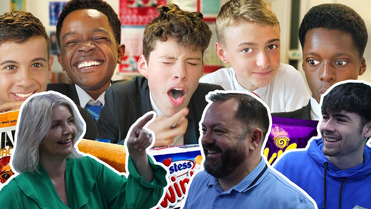 BRITISH FAMILY REACTS! British Highschoolers try American Snacks for the first time!