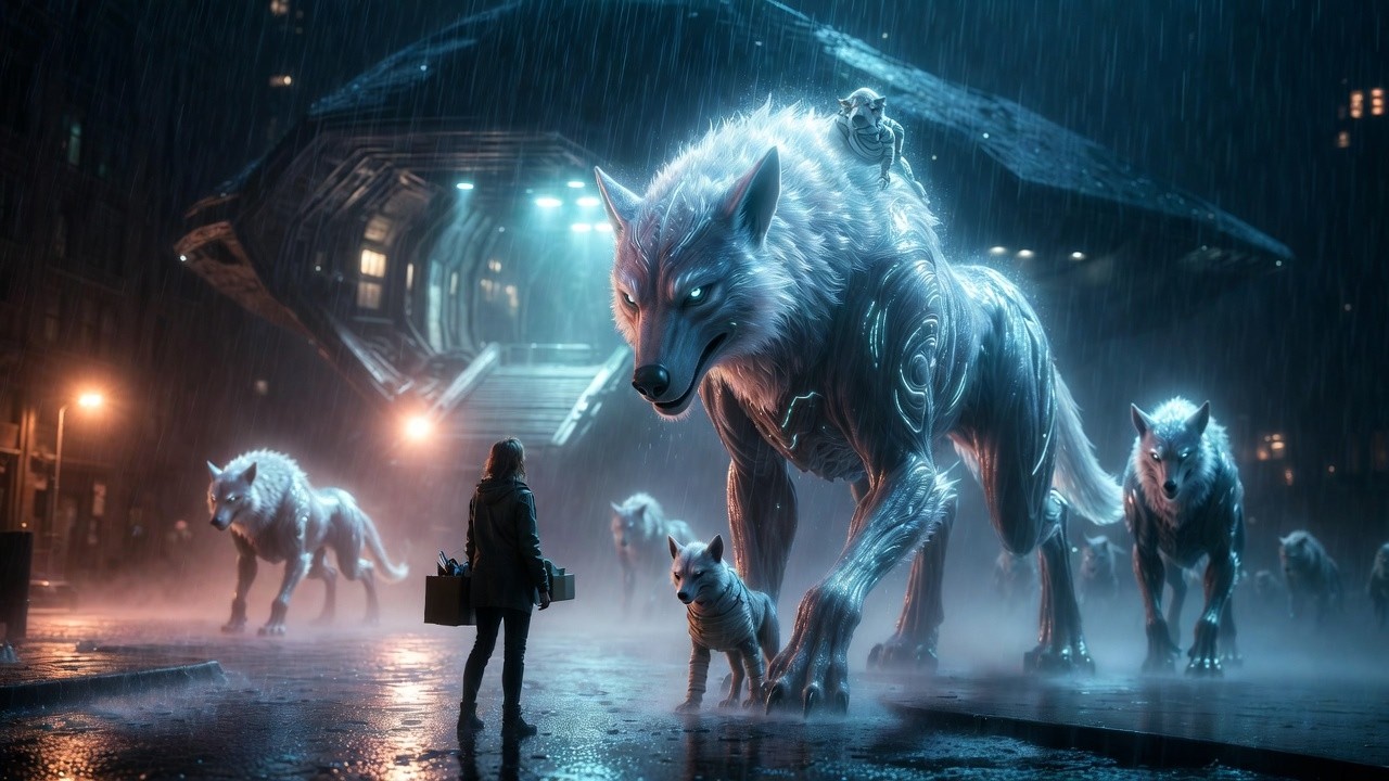Human Vet Saved an Alien Wolf Pup… The Next Day a Massive Starship Came for Her