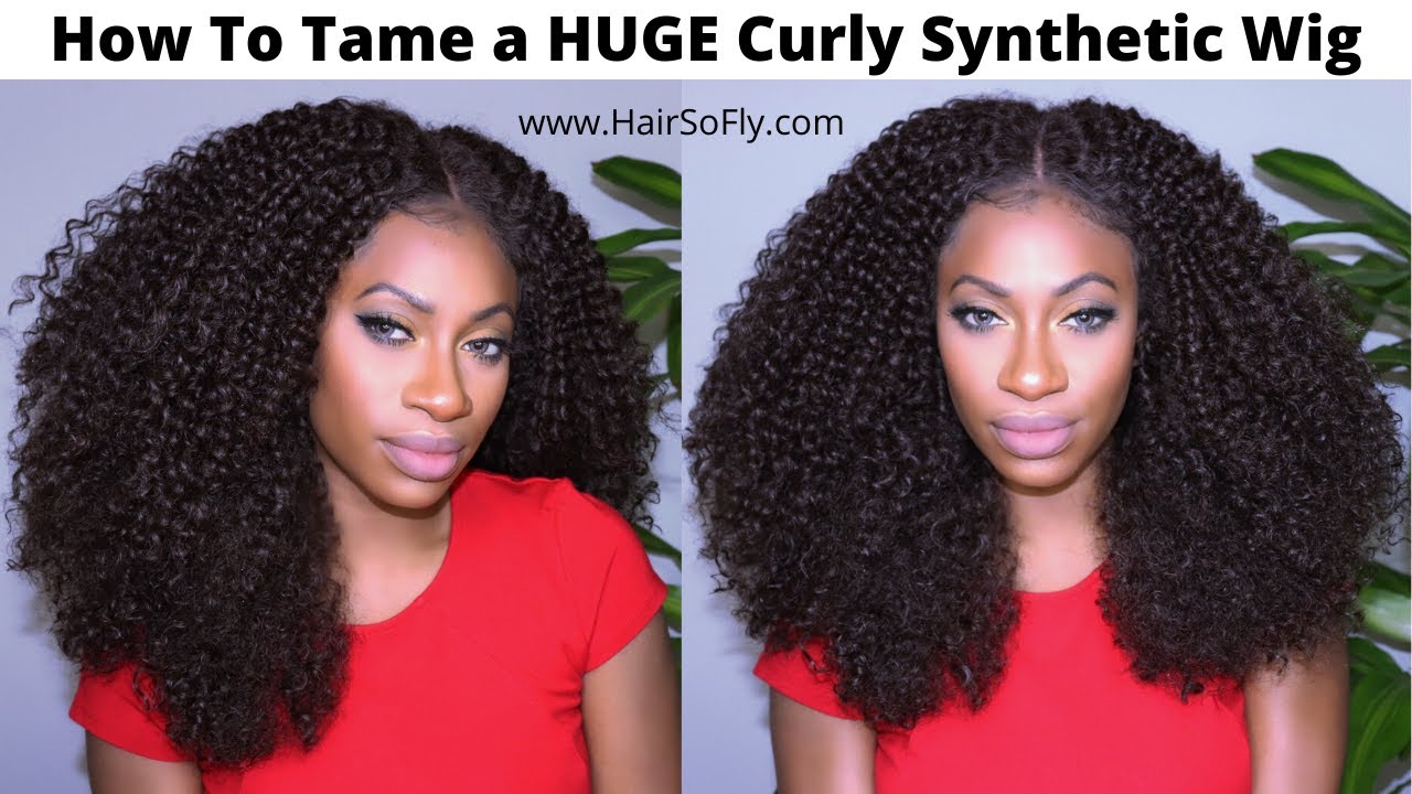КАК: Укротить огромный пушистый кудрявый парик, при участии Sensationnel DANZIE - www.HairSoFly.com