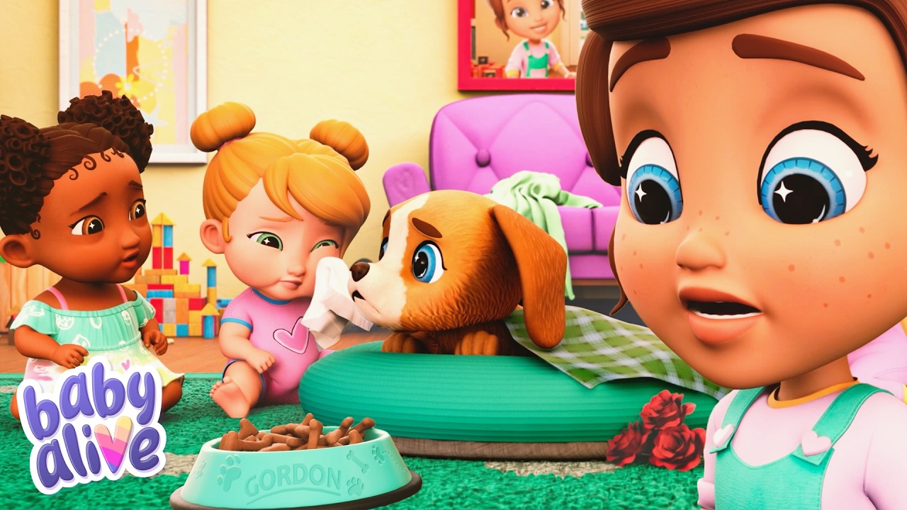 Gordon is Sick 🤒🐶 Baby Alive 🐣 Cartoons for Kids 🍼 Fun Playtime Adventures #babyalive