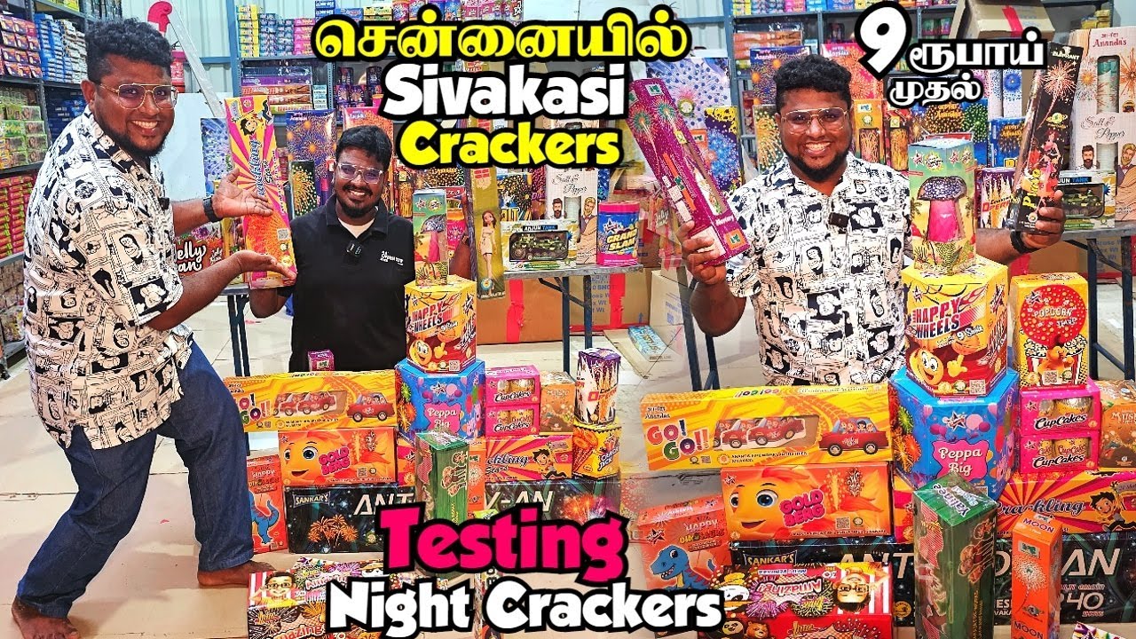 சென்னையில Sivakasi Crackers Direct Sale | 9₹ முதல் Diwali Crackers | Sai Traders | Pakoda Boyz