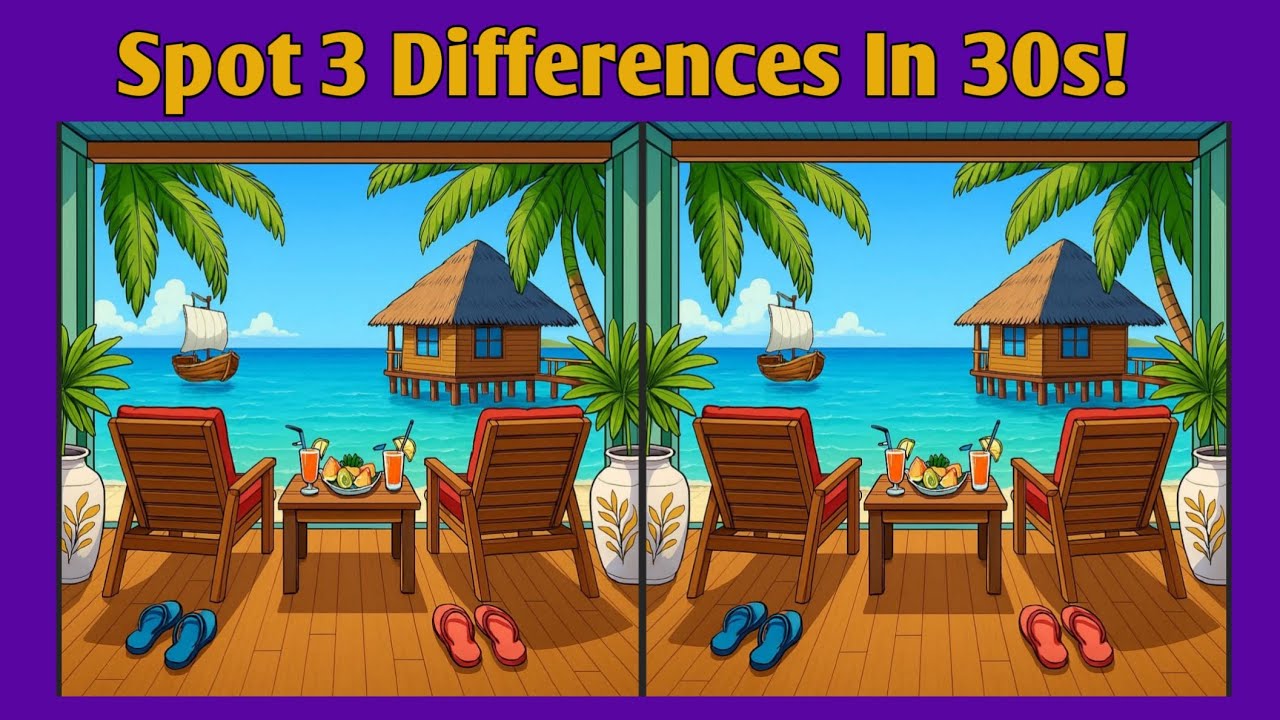 Find 3 Differences Challenge  | Brain Test | Look and Win