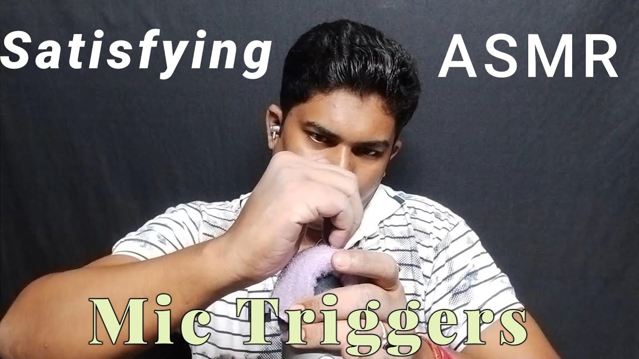 ASMR Echoed Trigger Words, Tingles Hand Movements, Mic Scratching Sounds