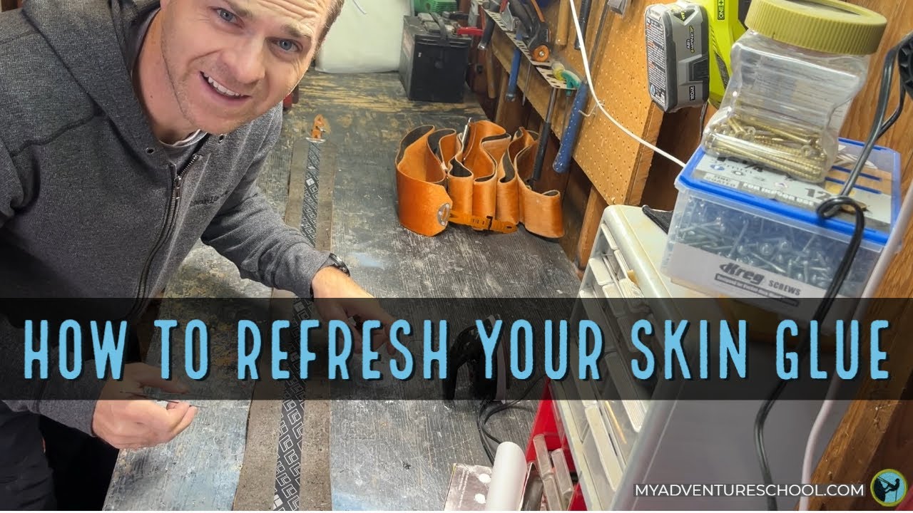 Backcountry ski climbing skins - How to refresh the glue on your skins