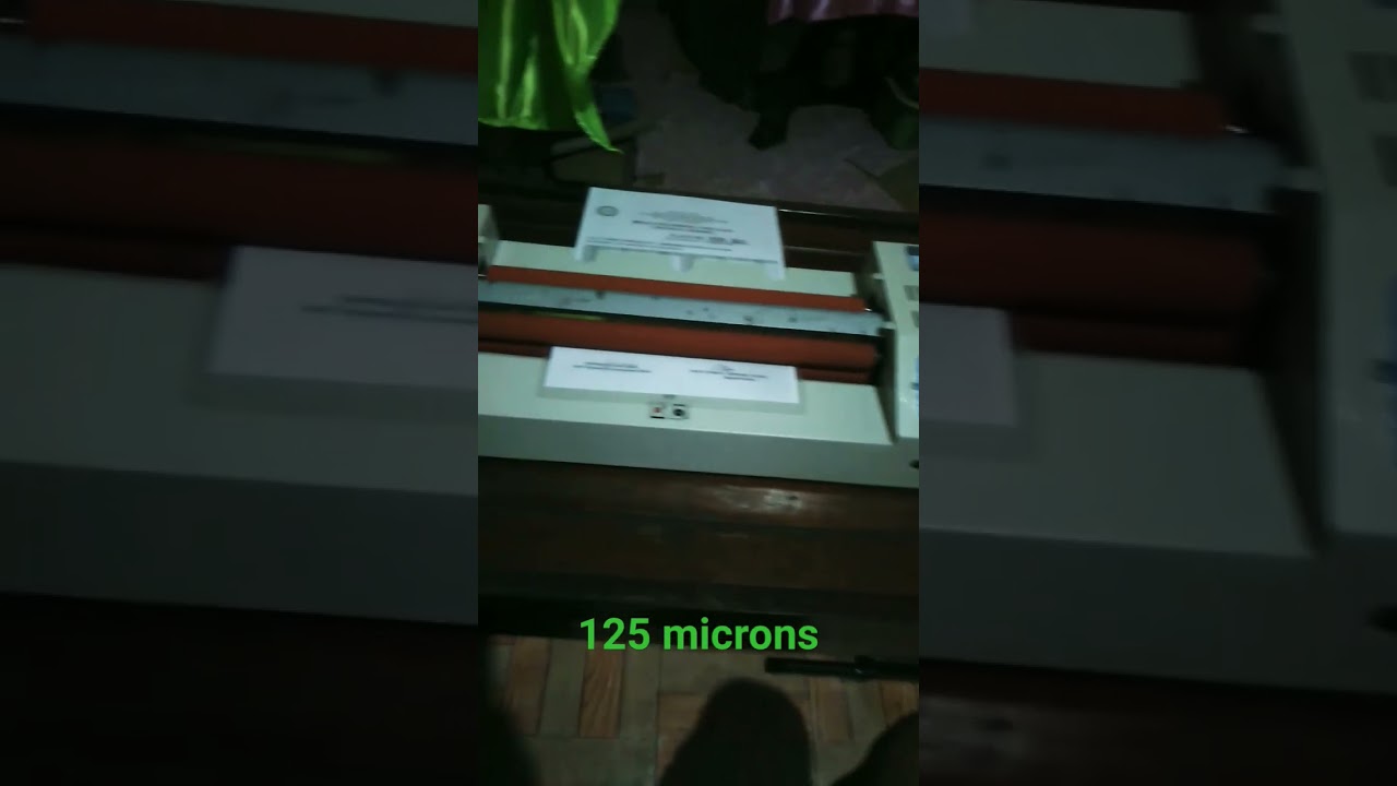 Laminate 125 microns film A4 size #laminate #shorts