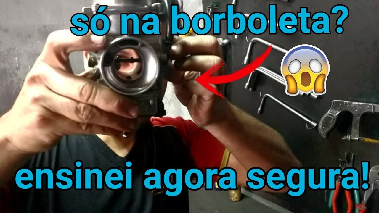 Carburador de Twister só na borboleta - ensinando e funcionando