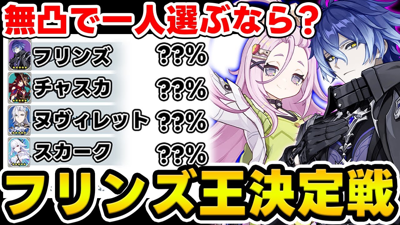 【原神】フリンズに関するアンケート結果を予想しろ！原神フリンズ王決定戦！【Genshin Impact】