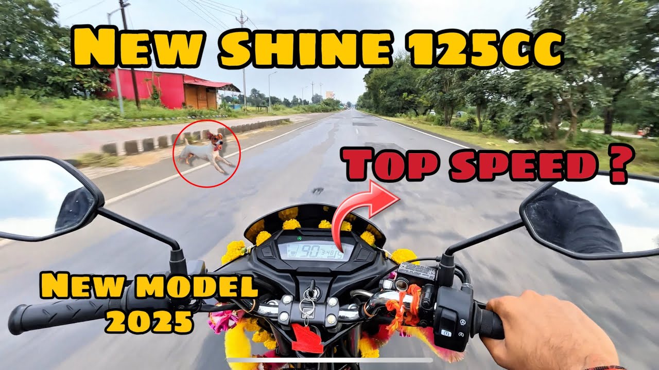 New Honda Shine 125 BS6  | Top Speed Check & Power Test | #youtubeindia #vlog #hondashine 