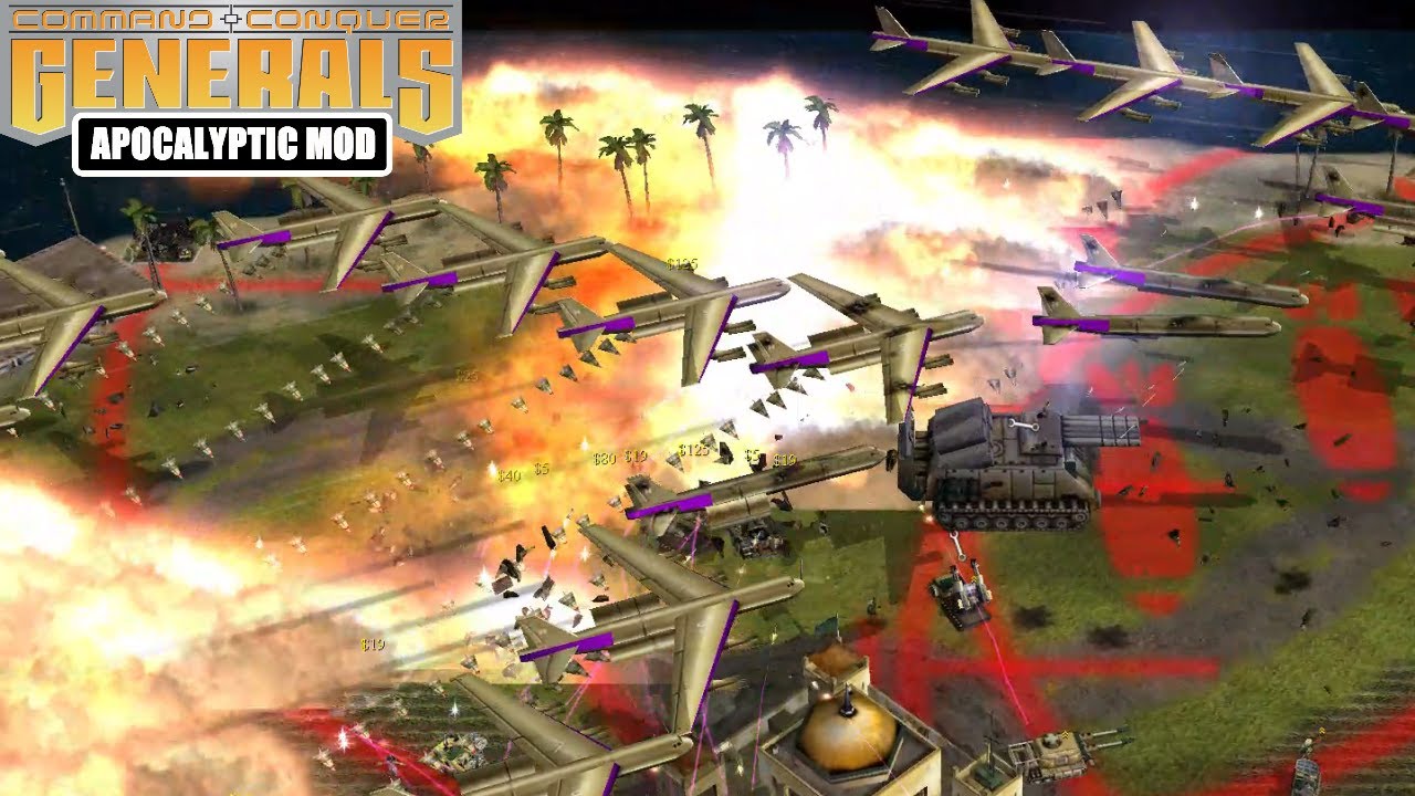 USA DEFENSE VS GLA BOSS! C&C Generals Zero Hour Apocalyptic 2.2