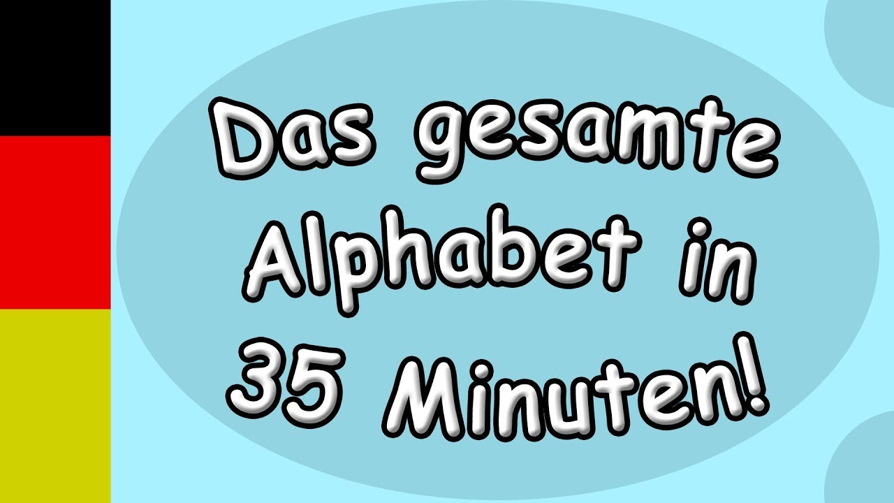 German Letters From A to Z With Lyrics - ABC For Kids - The Whole German Alphabet
