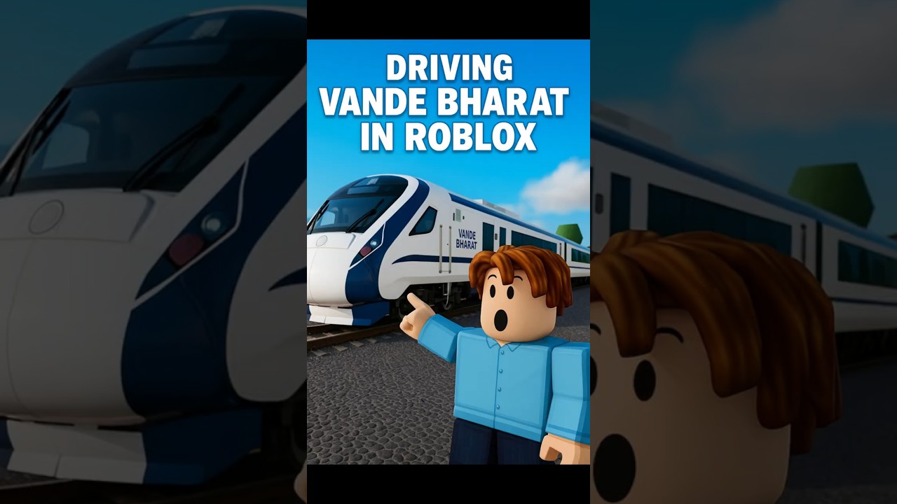 Driving India&rsquo;s FASTEST Train In Roblox⚡🔥  #roblox #shorts #train #epicrailsofindia