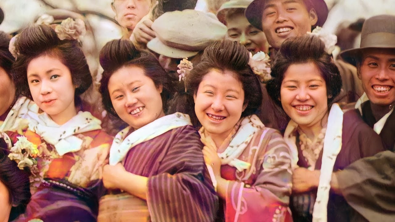 100年前の日本人の笑顔【カラー化・高画質化】