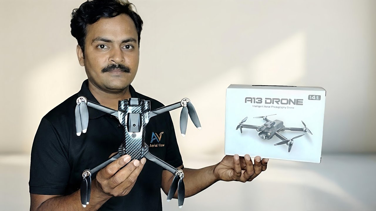 BRUSHLESS MOTOR || BEST DUAL CAMERA 📸 FOLDABLE DRONE WITH WI-FI APP CONTROL A13