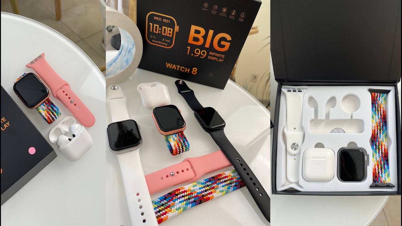 Распаковка и обзор комплекта SMART Infinity: Smart Watch + беспроводные наушники Air Pro