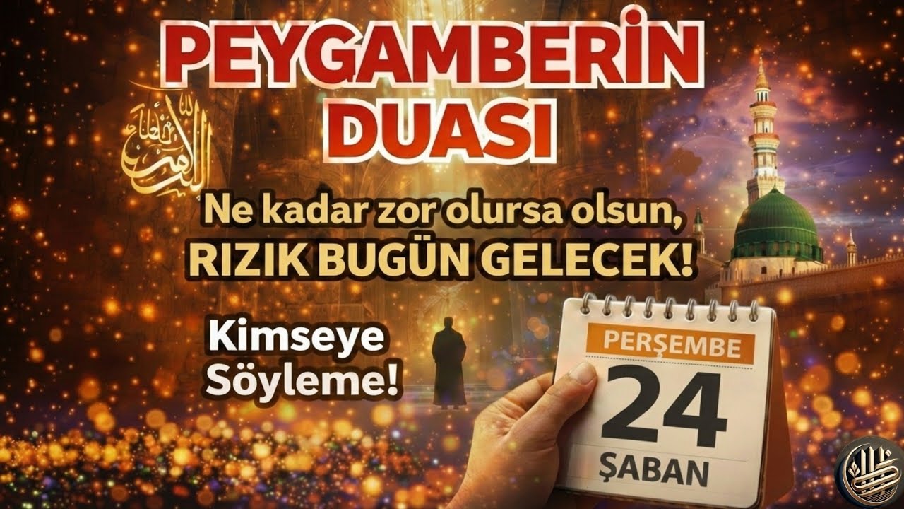 ✨🤲 Peygamberimizin Mübarek Duası 🕌✨Sadece 5 Dakika Dinleyin — Rızkın Kapıları Açılıyo