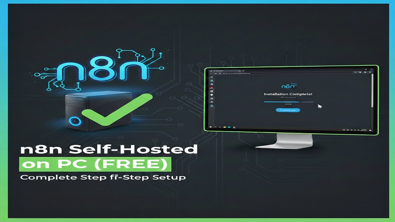 Install n8n Free On Windows (PC) | Self-Hosted n8n Automation (Step-By-Step Guide)