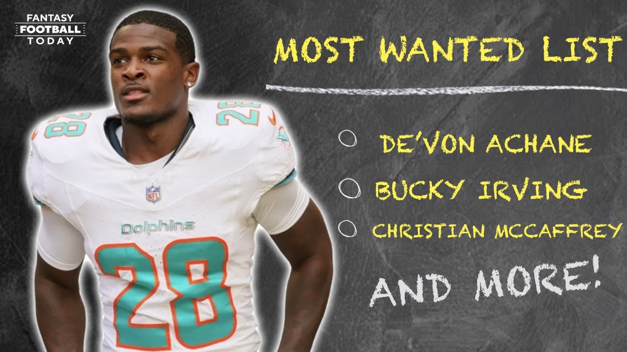 14 Most Wanted Players by the Experts for 2025! Achane, McCaffrey, Collins, Irving, Fields, & More!