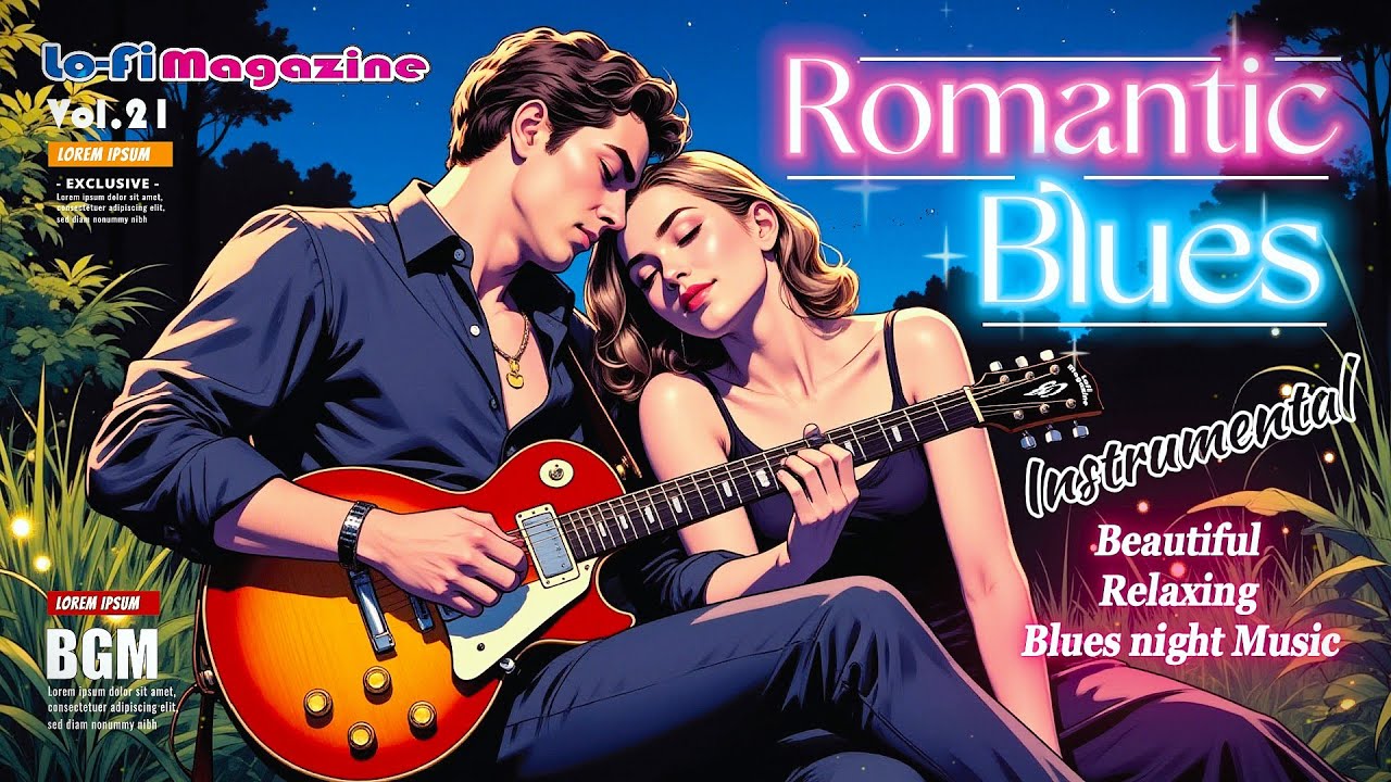 [Playlist] Romantic Blues [Instrumental] | Beautiful Relaxing Blues Songs [ Overdrive Blues style]