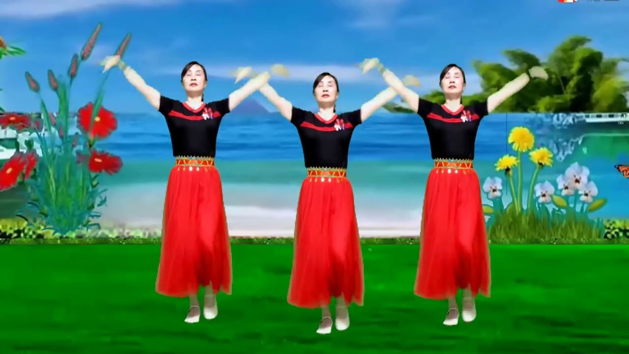动感时尚广场舞《你是我心中的茉莉花》民族风藏舞