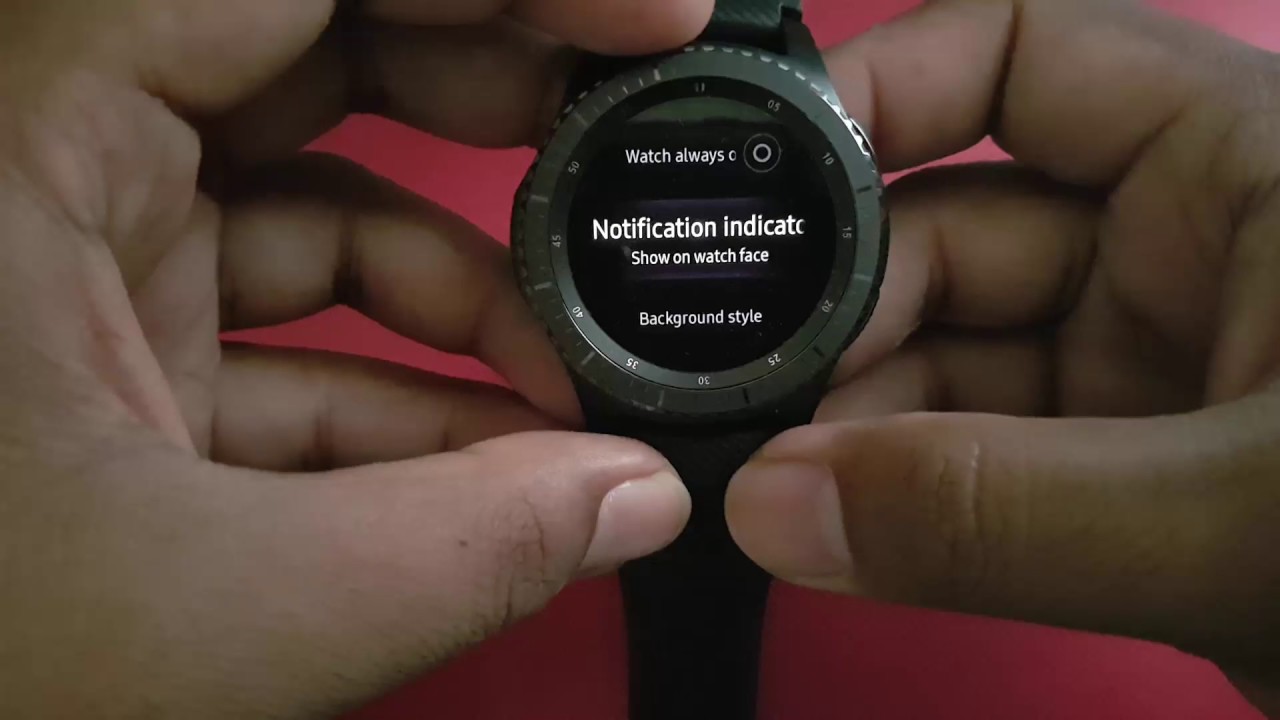 Как отобразить индикатор уведомлений на циферблате Samsung Gear S3