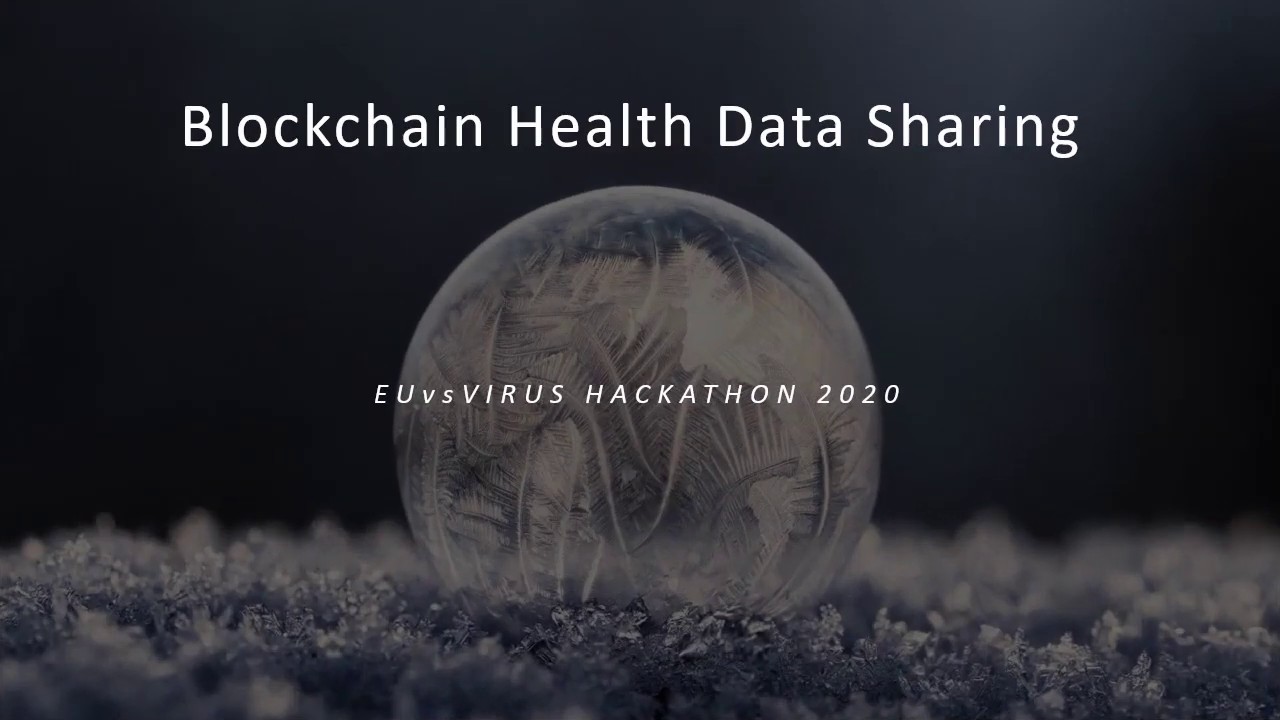 EUvsVIRUS Blockchain Health Data Sharing ITA BBS