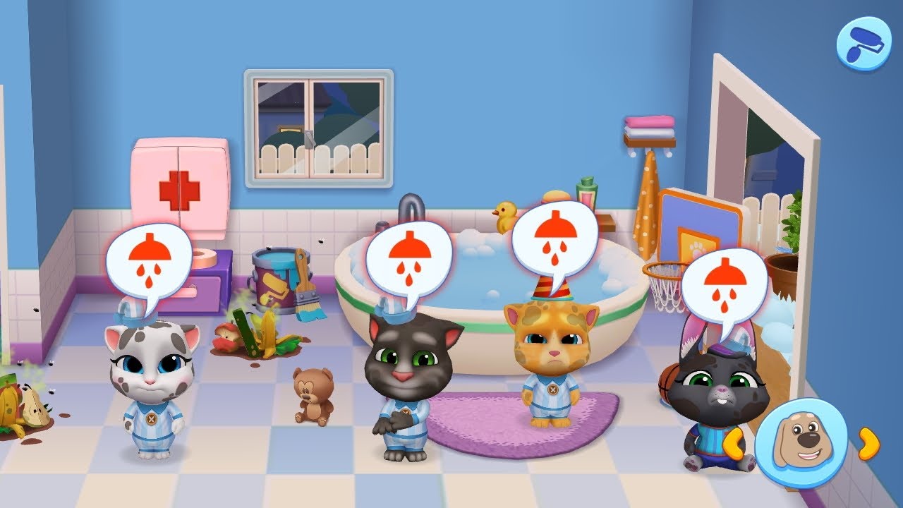 Talking Tom Billi Ka Game Minki Ka Game Funny Video (Day - 16)
