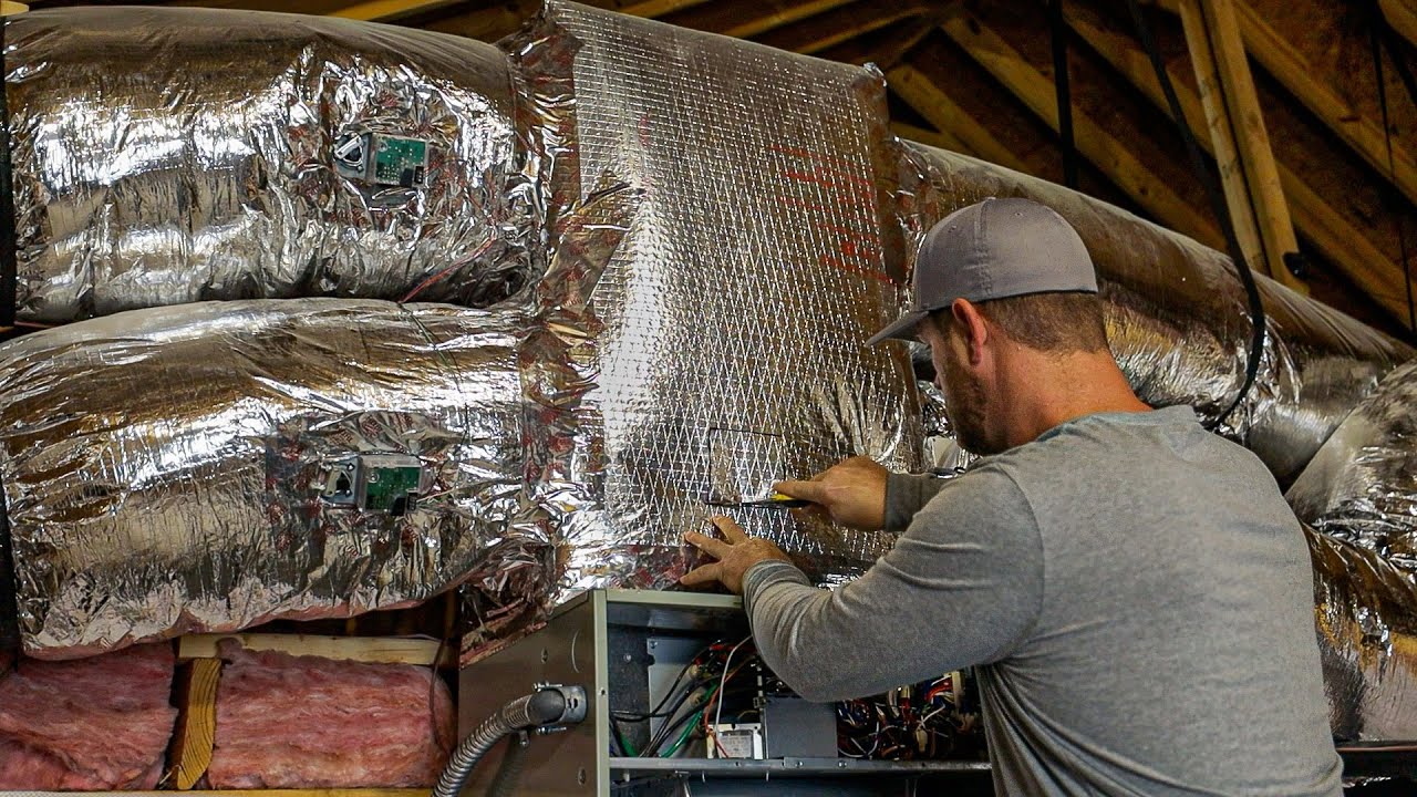 Installing WHOLE House Air Purifier & UV Light | HVAC Healthy Home
