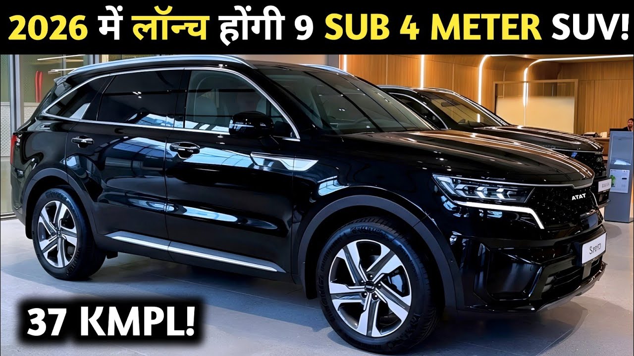 9 UPCOMING SUB-4 METER SUVS LAUNCHING IN INDIA 2026 | PRICE, LAUNCH DATE, FEATURES | NEW CARS 2026