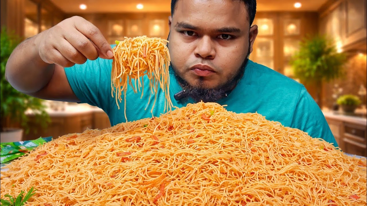 Big 1 Packet Chowmin 😲 | Street Food Eating Show|| Chinese noodles eating challenge 